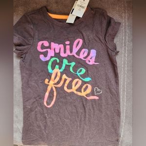 NWT New With Tags GAP Kids Girl's Brown Smiles Are Free Size XS (4-5)